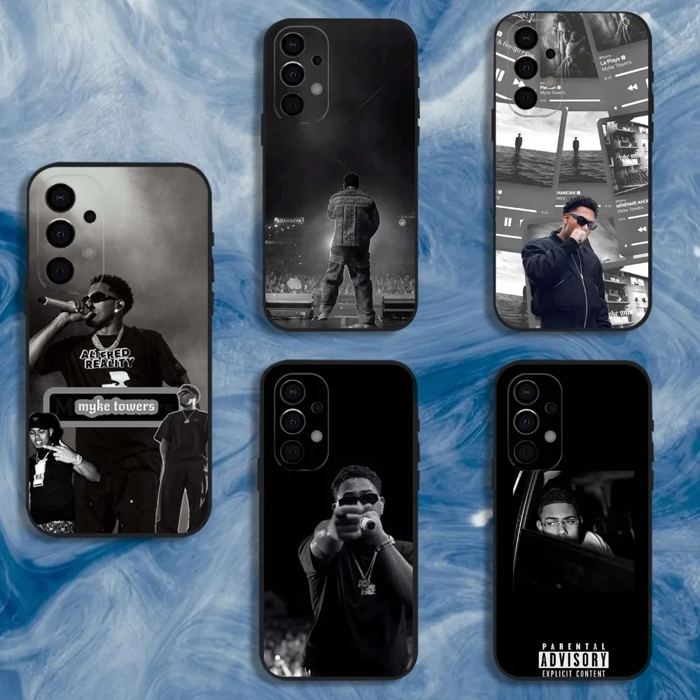 

M-Myke T-Towers Phone Case For Samsung S25,S24,S21,S22,S23,S30,Ultra,S20,Plus,Fe,Lite,Note,10,9,5G Black Cover