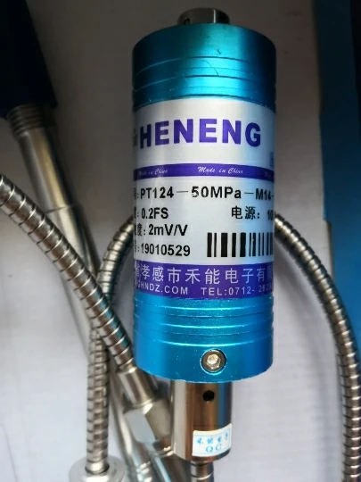 High Temperature Melt Pressure Sensor Pt124-50mpa-m14 X 1.5