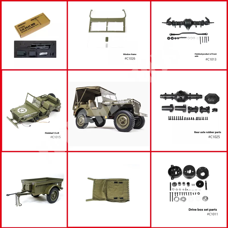 Fms1: 6 クライマー ウィリス Wwii クラシック シミュレーション クライミング オフロード車両シェル完成タイヤ サスペンション アクセサリー ギフト