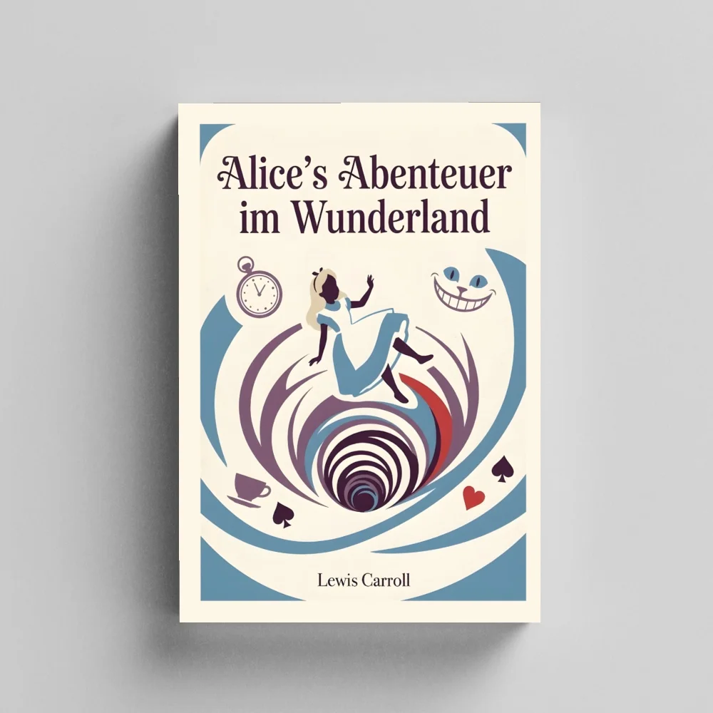 Alice’s Adventures in Wonderland by Lewis Carroll, German Language Edition, Classic Fantasy Adventure Novel