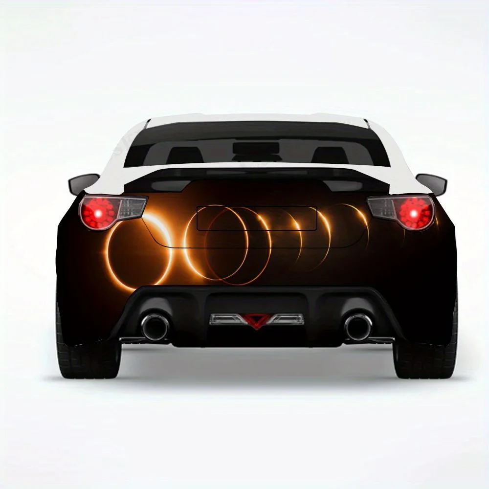 

Solar Eclipse Phases-20250725-01 Car Sticker-Vinyl Decal for Car Rear, Waterproof Self-Adhesive Vinyl Stickers for Vehicle Tail