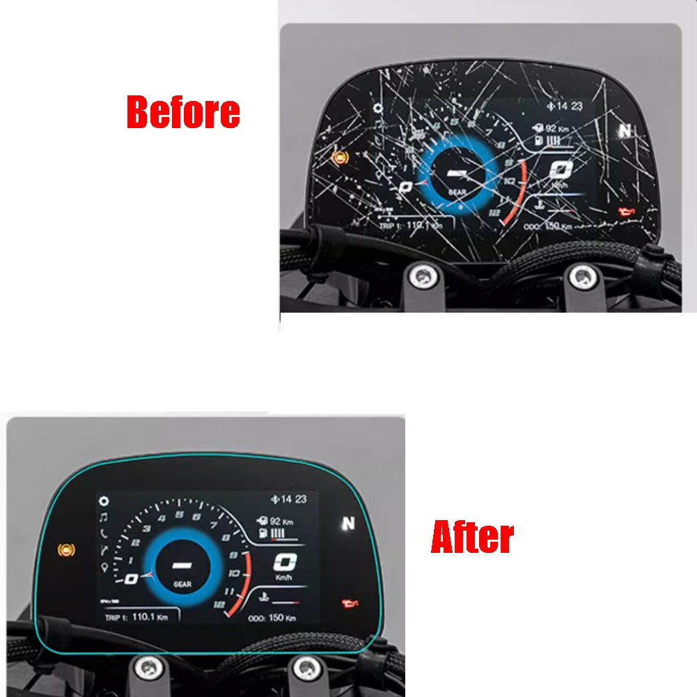 Motorcycle Anti-scratch Dashboard Screen Protection Film LCD Protector For Morini Seiemmezzo 6.5 61/2 SCR STR 650