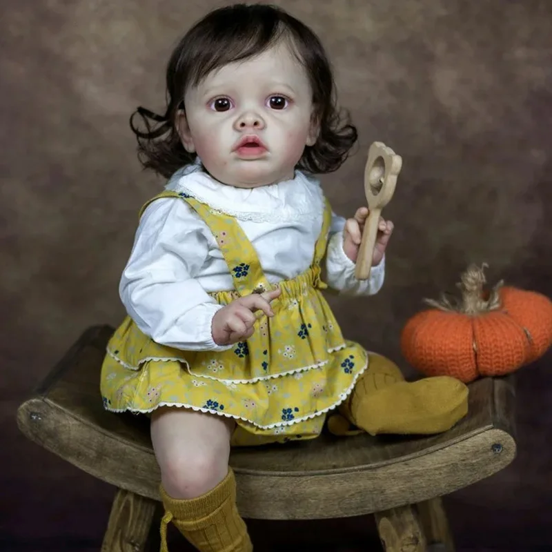 Benjamin-Kit de muñeca Reborn de 22 pulgadas, edición limitada, piezas de muñeca DIY en blanco sin terminar de alta calidad con cuerpo y ojos de tela