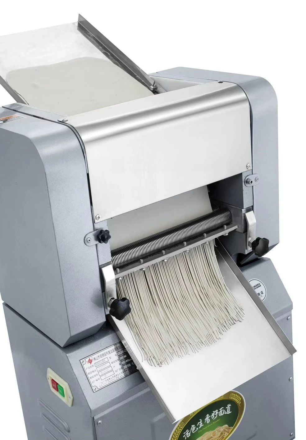 Electric Rice Noodle Machine Rollers Commercial Grade Stainless Steel Fresh Noodle Maker Adjustable Thickness