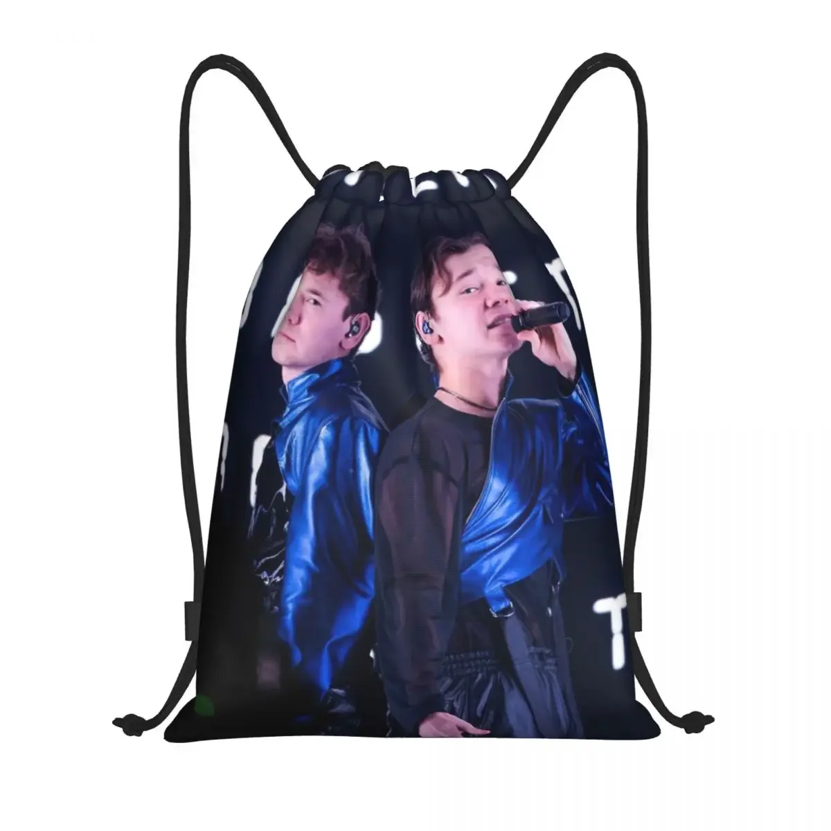 

Изготовленная на заказ музыкальная сумка на шнурке M-Marcus и M-Martinus для покупок, рюкзаки для йоги, мужские и женские плакаты с группой, спортивный рюкзак для спортзала