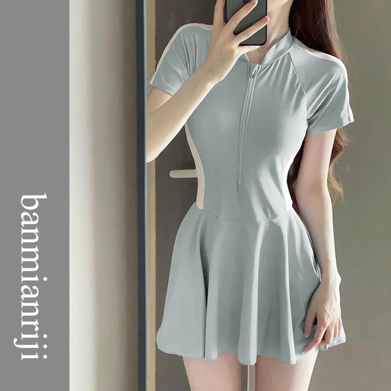 Sports Swimwear, Women's Hot Spring Conservative One-piece Super Fairy Ins Style, Slim and Fresh, Explosive Swimsuit