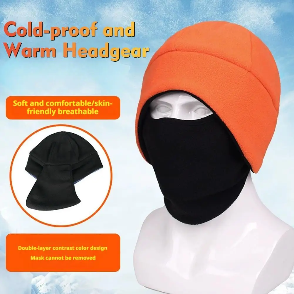 

Fleece Earflap Hat Cycling Autumn Winter Skiing Soft Women Men Beanie Warm Windproof Hiking Commuting Unisex Cap