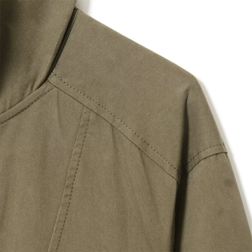 خريف جديد أزياء المرأة عارضة تنوعا حزام الديكور نسخة قصيرة سترة واقية عالية الرقبة #5