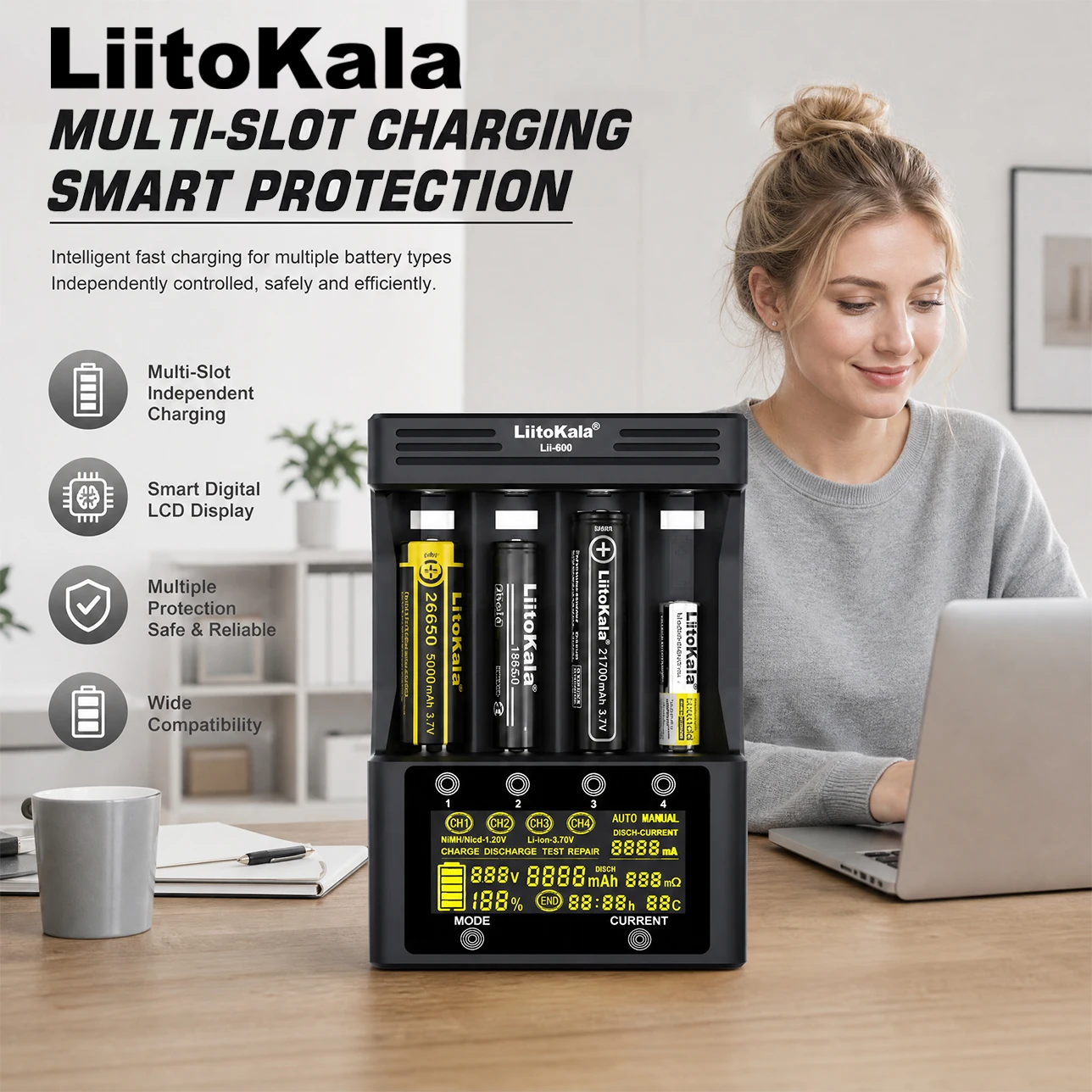 chargeur-intelligent-liitokala-lii-600-a-4-emplacements-avec-ecran-lcd-charge-rapide-pour-batteries-rechargeables-18650-26650-21700-aa-aaa-nimh-li-ion