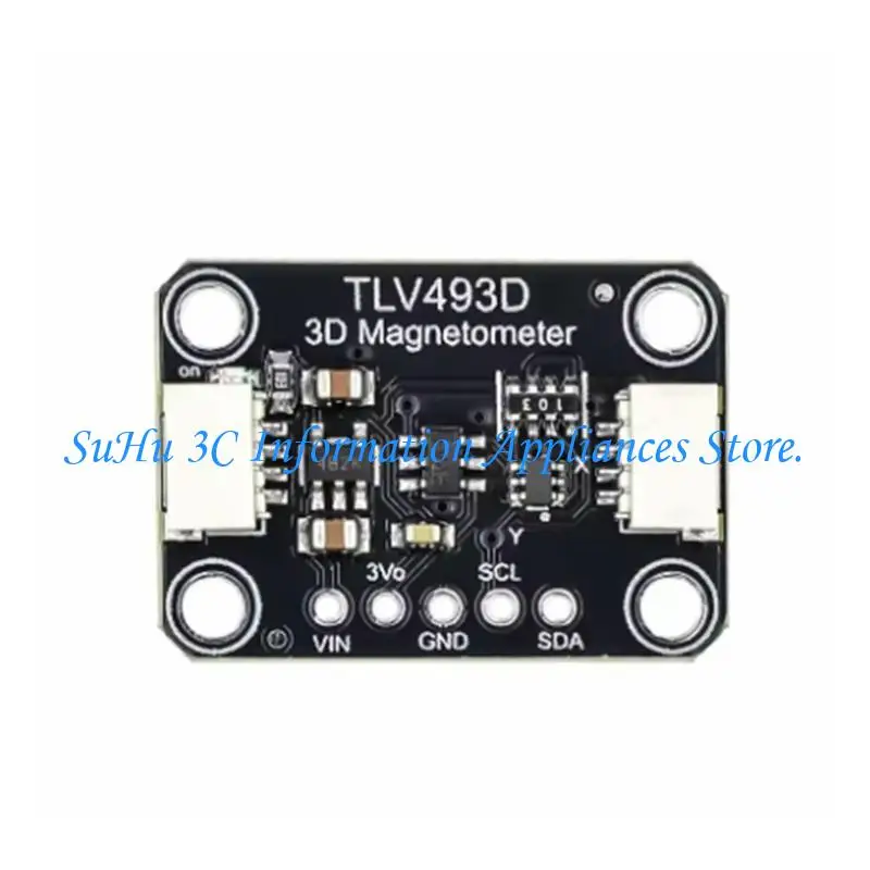 

TLV493D Адаптер трехосных магнитных датчиков Интерфейсы I2C Расположение игл Несварные аксессуары для электроники