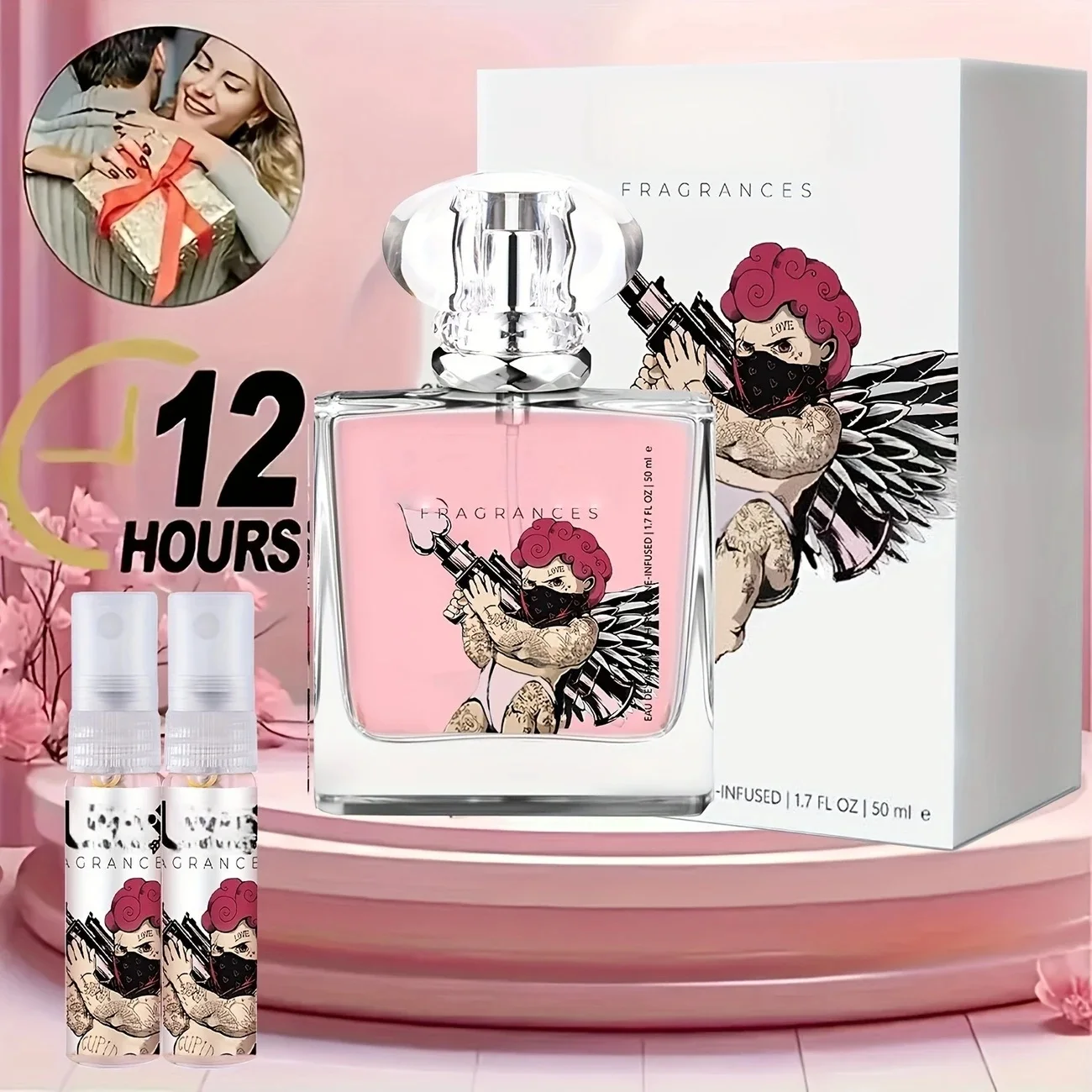 

Cupid 2.0 women's cologne perfume, portable, elegant, romantic, 1.7 oz (50 ml) Valentine's Day gift,