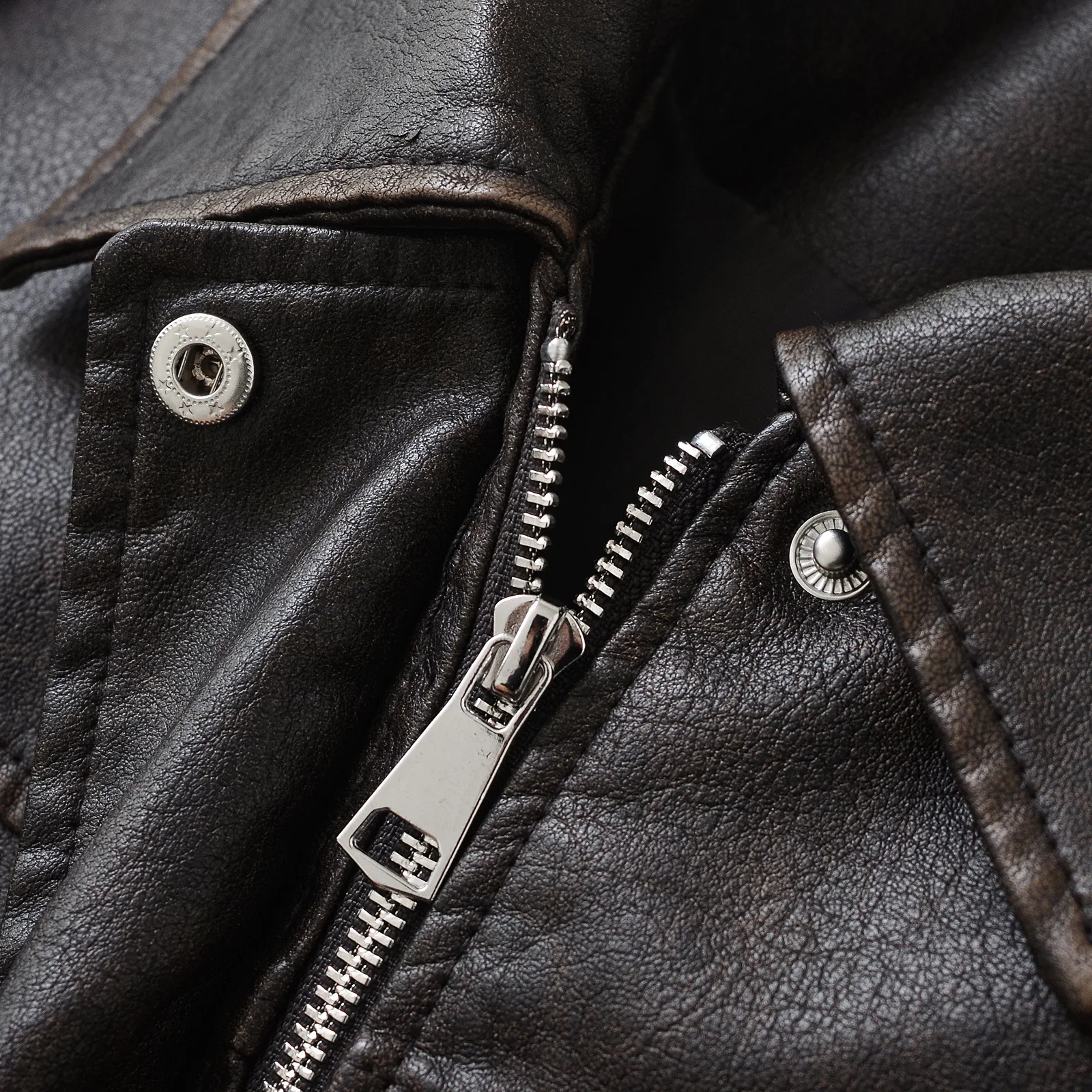 Distressed Vintage Leather Jacket for Women Loose PU Moto Biker Jacket Windbreaker Luxury Bomber Jacket Outerwears Women Clothes