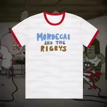 Summer Women's Regular Show Mordecai And The Rigbys Ringer T-Shirt Quick Dry Breathable Casual Tee For Men Cartoon Fans