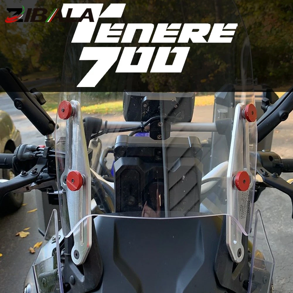 For Yamaha Tenere 700 XT700Z 2019 2020 2021 2022 2023 Windscreen Adjusters Airflow Adjustable Windscreen Wind Bracket Tenere700 5