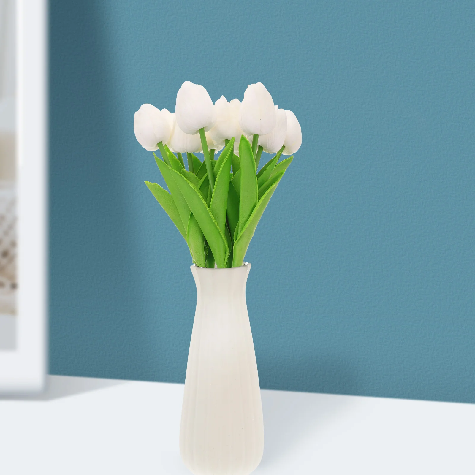 

10pcs Artificial Tulips Fake Lifelike Bouquet Wedding Home Decor For Vase Diy Decoration Graduation Gift Photo Props Office