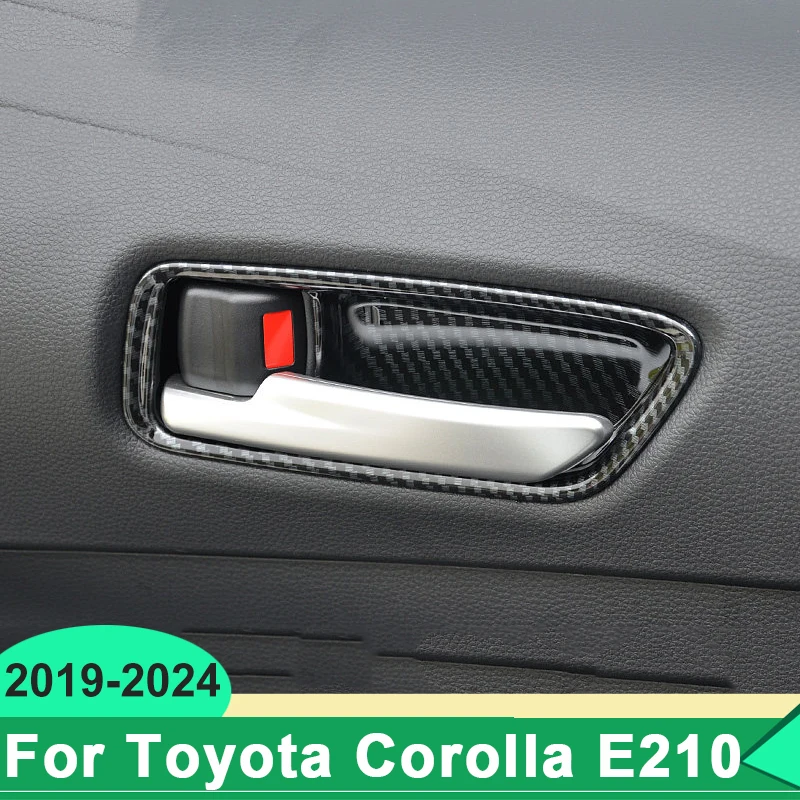 

Для Toyota Corolla E210 2019 2020 2021 2022 2023 2024 ABS Автомобильная внутренняя дверная ручка Чаша отделка стикер украшение крышка аксессуары