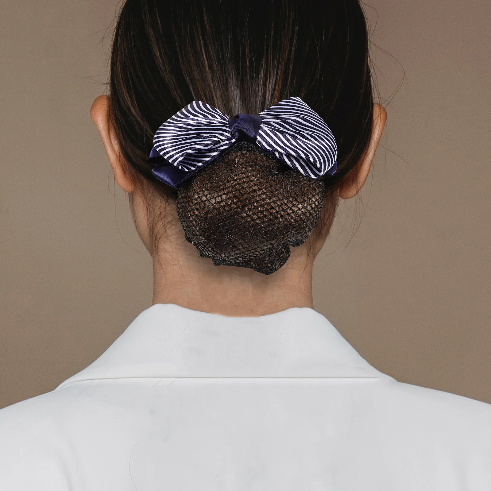 

Женская булочка для волос, классическая элегантная сетка для волос, заколка с бантом, противоскользящие аксессуары для волос, сетки для волос для женщин
