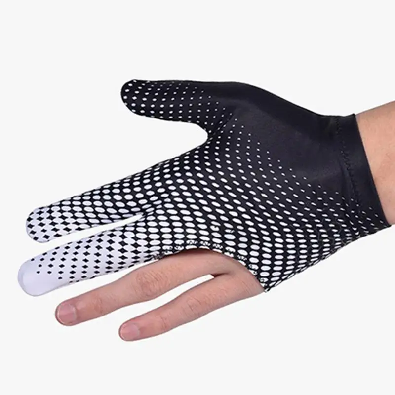 3 Finger Billiards Glove Left/Right Hand Billiard Glove Non-Slip Elastic Billiard Training Gloves Accessories