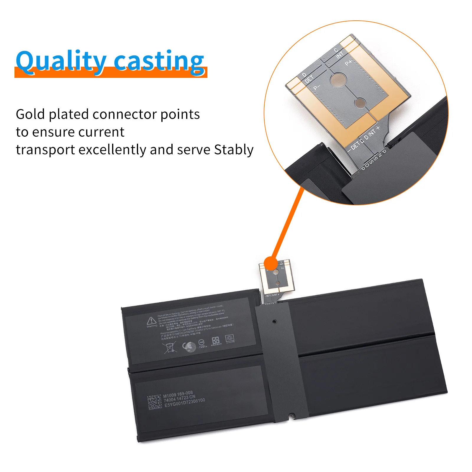LINEFIND DYNM02 Bateria do laptopa Microsoft Surface Pro 5 1796, Pro 6 1807 1809 12.3'' Series Tablet 7.57V 5940mAh — zdjęcie produktu 4