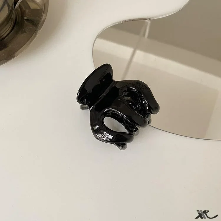 مشبك شعر يقطين بسيط للنساء، مشبك ذيل حصان فرنسي، دبوس شعر أنيق، إكسسوارات للشعر