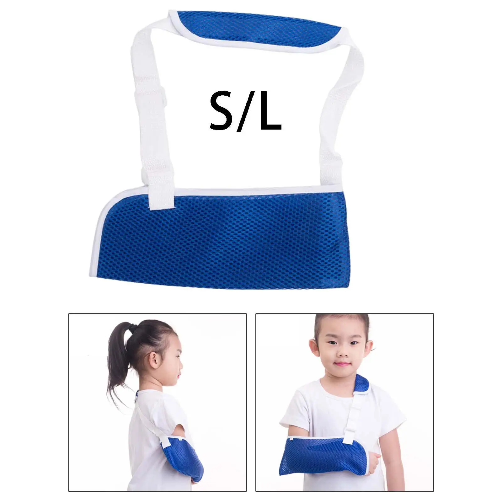 Breathable Mesh Arm Sling for Kids Brace Shoulder Injury Sling for Broken Arm Rotator Cuff Shoulder Injury Left or Right Arm