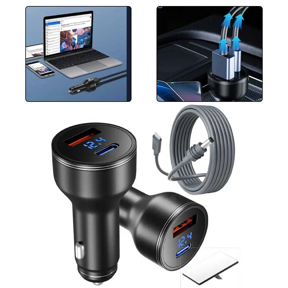 

Адаптер Type-C 170 Вт (общая мощность), 140 Вт для зарядки в дороге, кабель питания Type-C на DC 32 мм/78 мм, автомобильный аксессуар, выход 28 В 5 А