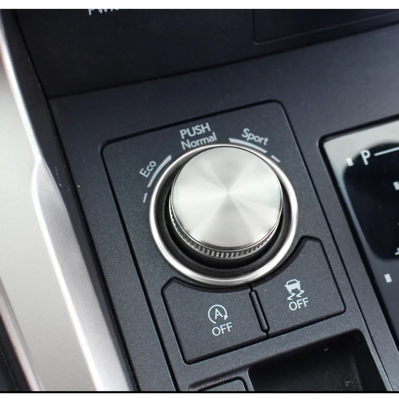 QHCP-Couvercle d'anneau décoratif de bouton de sélection de mode de conduite de voiture, accessoires d'autocollant de garniture de bouton d'alliage, Lexus NX200, 300H, jas300, 450H