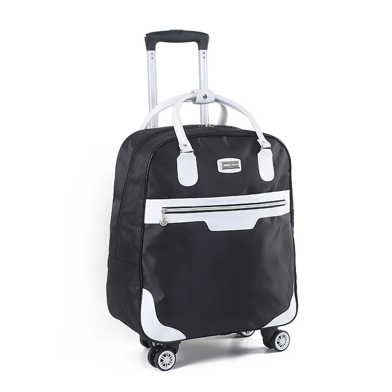 Bolsa de Viagem sex, Bagagem de Mão com Rodas e Alça Retrátil, Mala Pequena Impermeável e Dobrável para Turismo