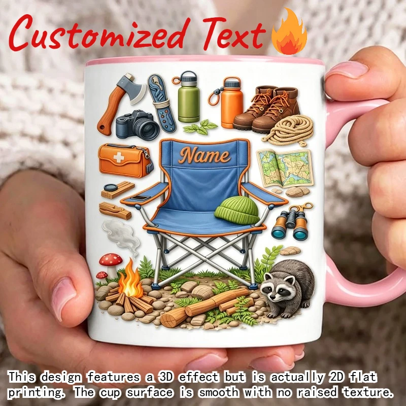 Personalized Camping Coffee Mu - Outdoor Adventure Names recension och pris