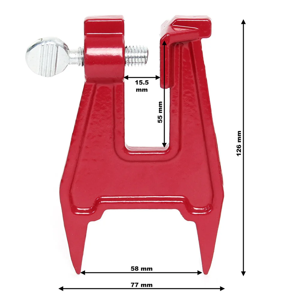 Serra de corrente apontador espada titular afiar arquivamento vise metal 15.5mm fixação para stihl chainserras ferramentas jardim acessórios