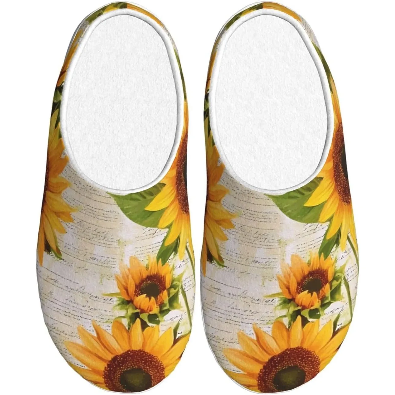 

Женские уютные тапочки в стиле ретро с подсолнухом, домашние и уличные домашние тапочки из мягкого хлопка с противоскользящей подошвой