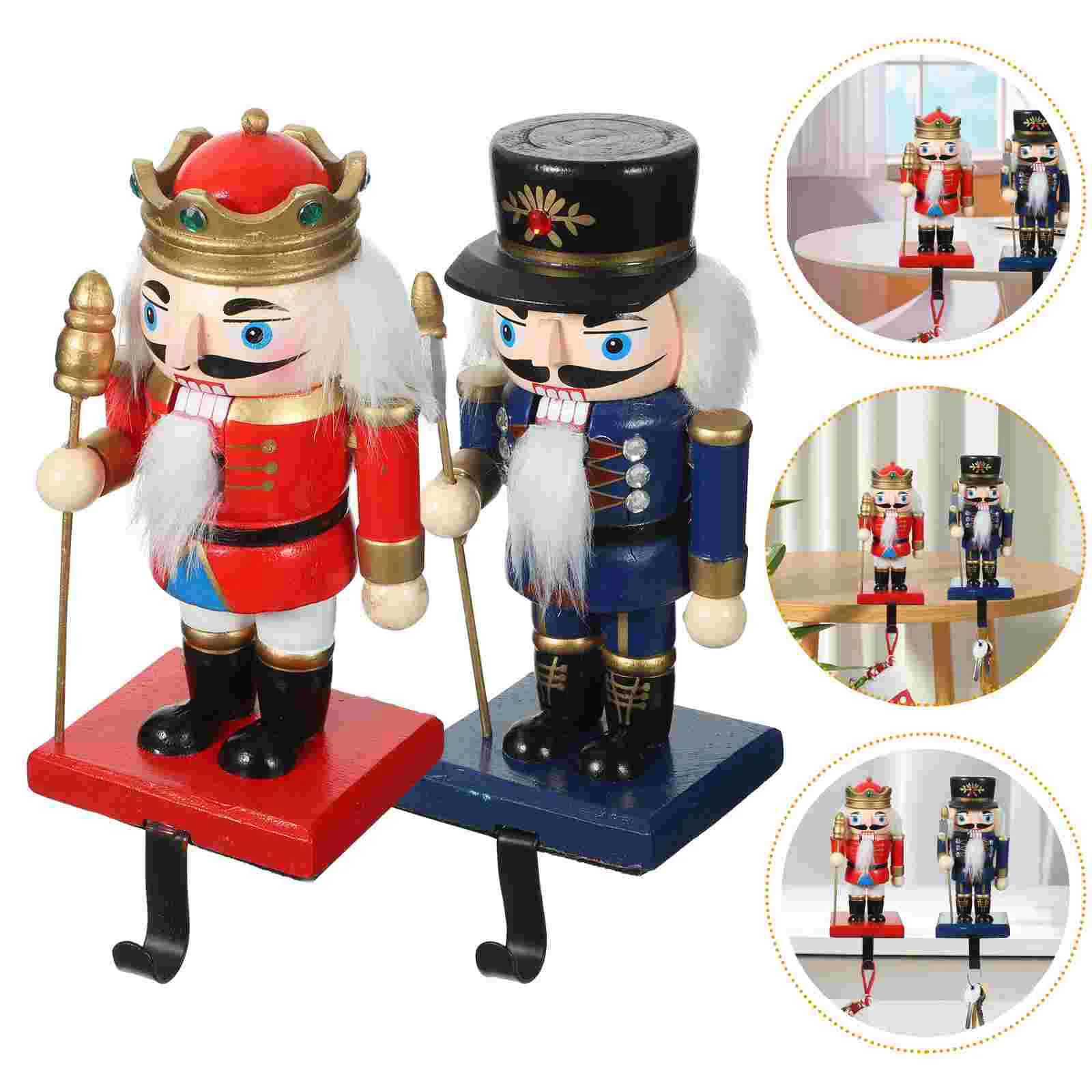 

Fireplace Hanging Hook Christmas Nutcracker Stocking Hooks Holder Hanger Garland
