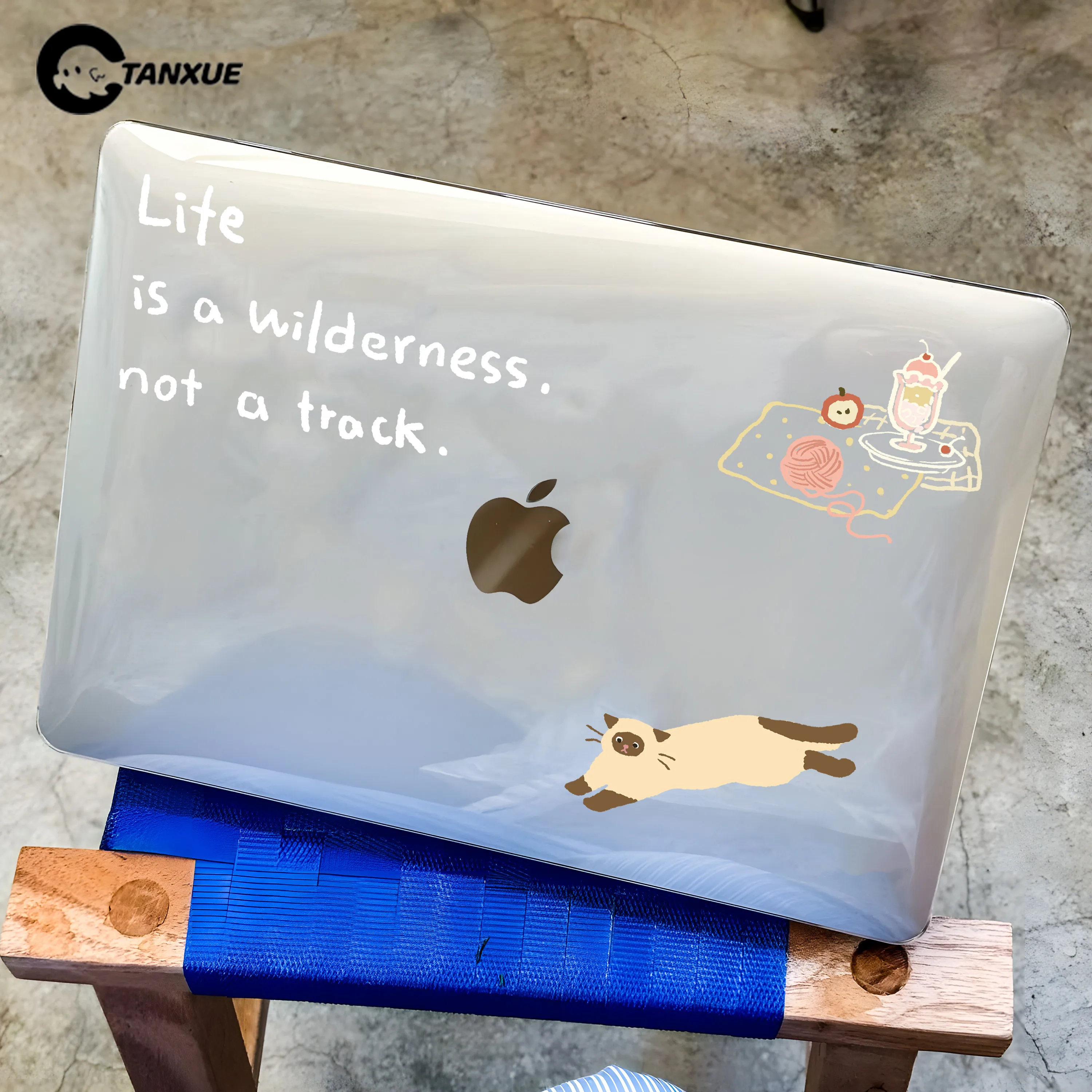 Funny Kitten Cat Crystal Laptop Case For Macbook Air 13.6 M4 NEO 15 M3 Hard Cover For Mac Book Pro 13 M1 M2 14 M4 M5 16 Cover