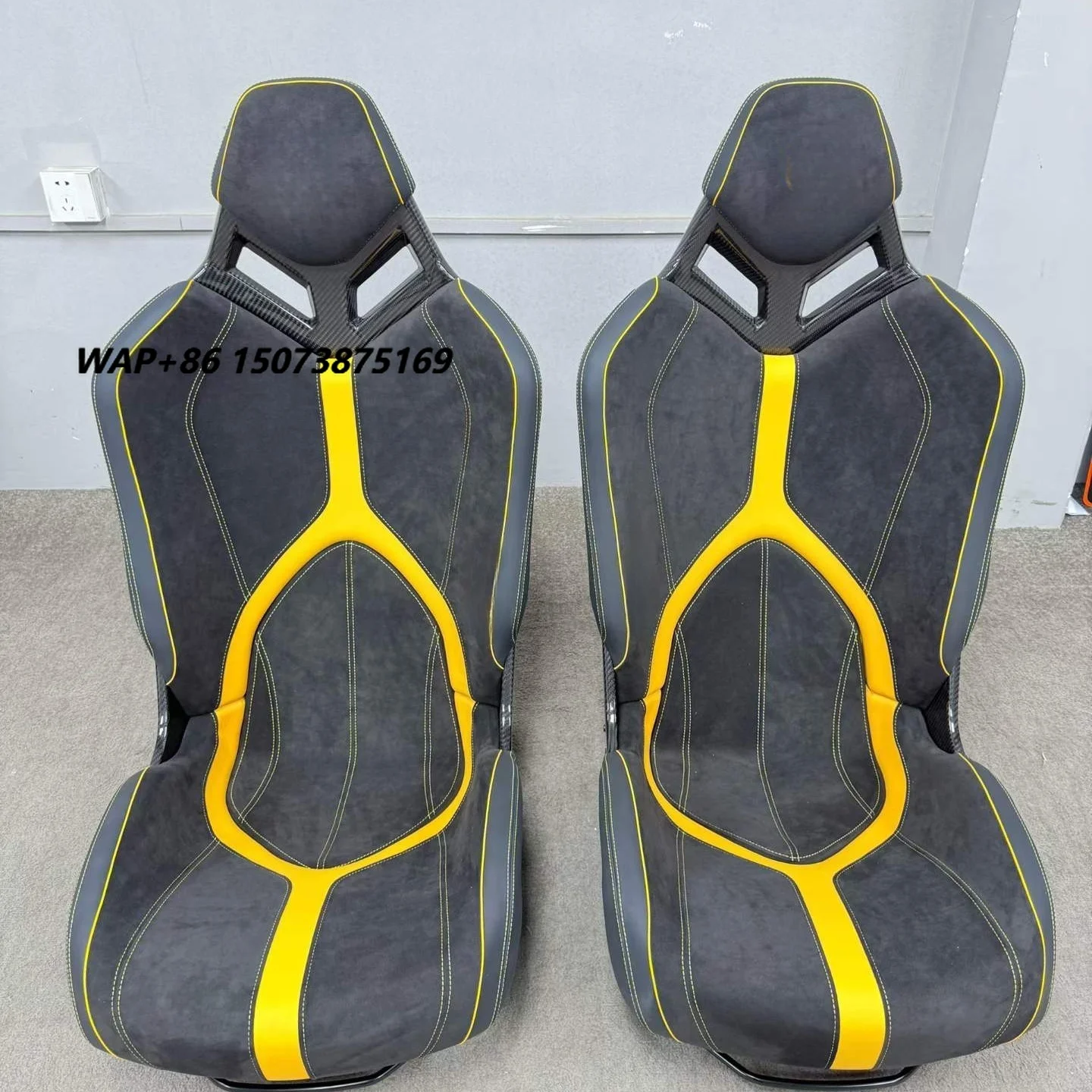 For  Aventador SVJ Racing Car Seat Leather Carbon Fiber Bucket Lightweight Seats