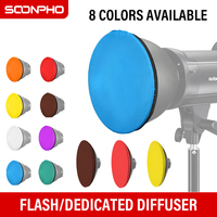 Soonpho 18cm 42cm 55cm Photography Soft Light Diffuser 6 Colors Cloth Filter for Bowens Mount Standard Shade Dish Honeycomb Grid