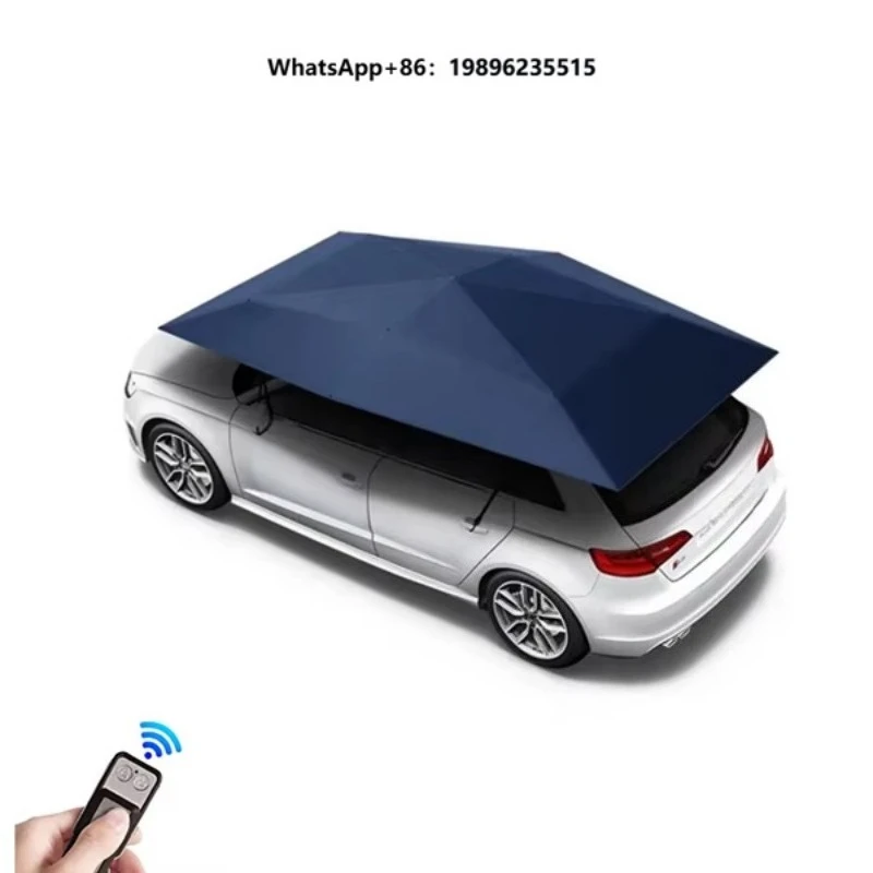 4.8m Folding Sunshade Roof Cover Outdoor Automatic Car Umbrella with Remote Control