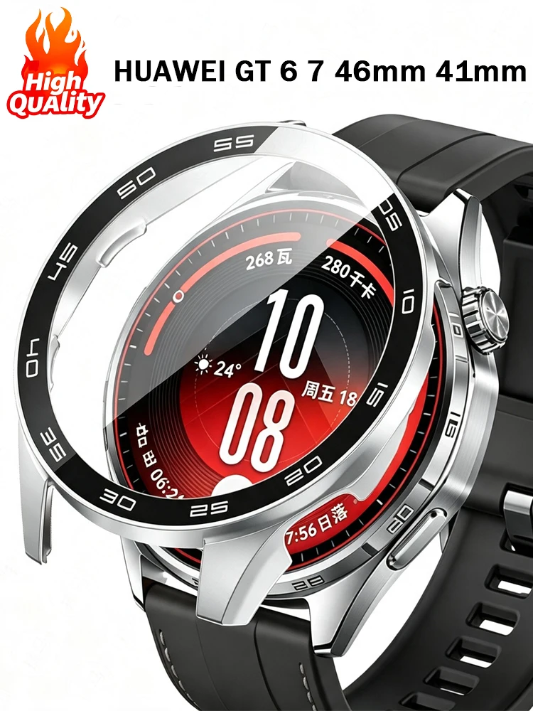 Hülle für HUAWEI Watch GT 7 Displayschutzfolie 46mm 41mm gt6 Panzerglasfolie Harte PC-Schale Stoßfänger HUAWEI Watch GT 7 Cover