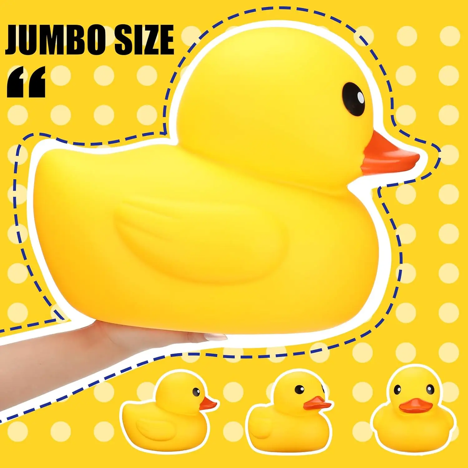 Jumbo Rubber Duck Giant Ducks Large Rubber Duck Bath Toy with Squeaky Sound for Summer Baby Shower Birthday Party Favor Gift