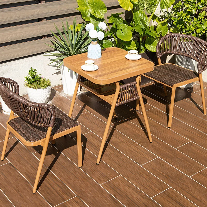 

Aesthetic Wood Garden Furniture Sets European Designer Garden Furniture Sets Creative Trendy Meble Ogrodowe Salon Furniture