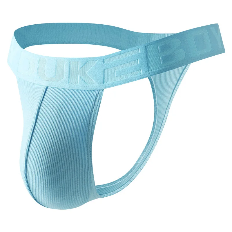 Męskie stringi sportowe, jednolite, seksowne, modalne, oddychające, z niskim stanem, typu G-string, z wypukłym krokiem U, męskie majtki typu T-back.