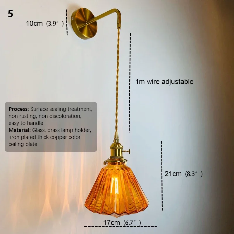 TEMAR-Lámpara de pared de latón nórdico para interiores, sala de estar, dormitorio, mesita de noche, moderna, Hotel, pasillo