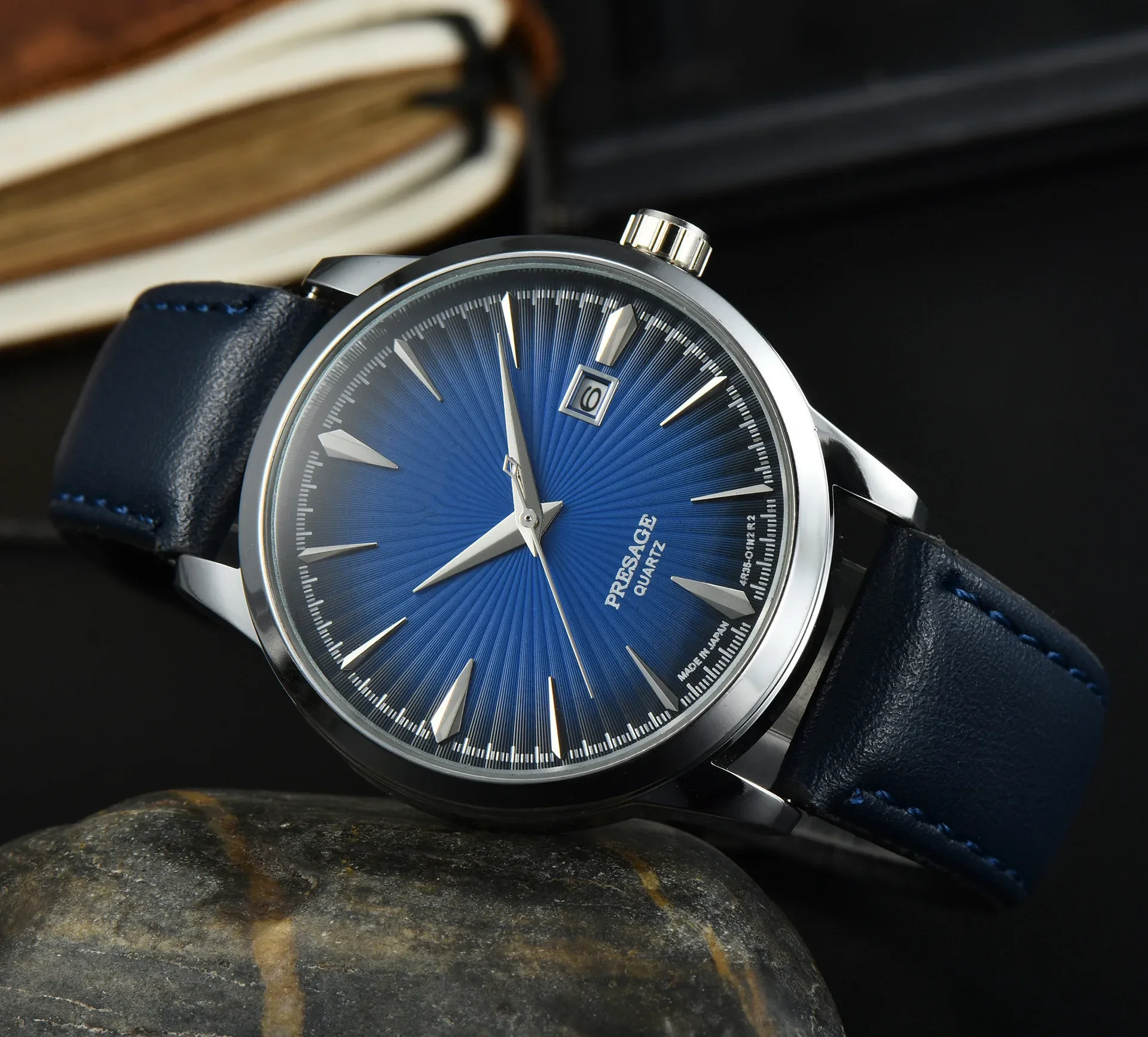 

2025 Роскошные брендовые новые модные мужские часы с водонепроницаемым кожаным ремешком, повседневные автоматические механические часы Relogio Masculino