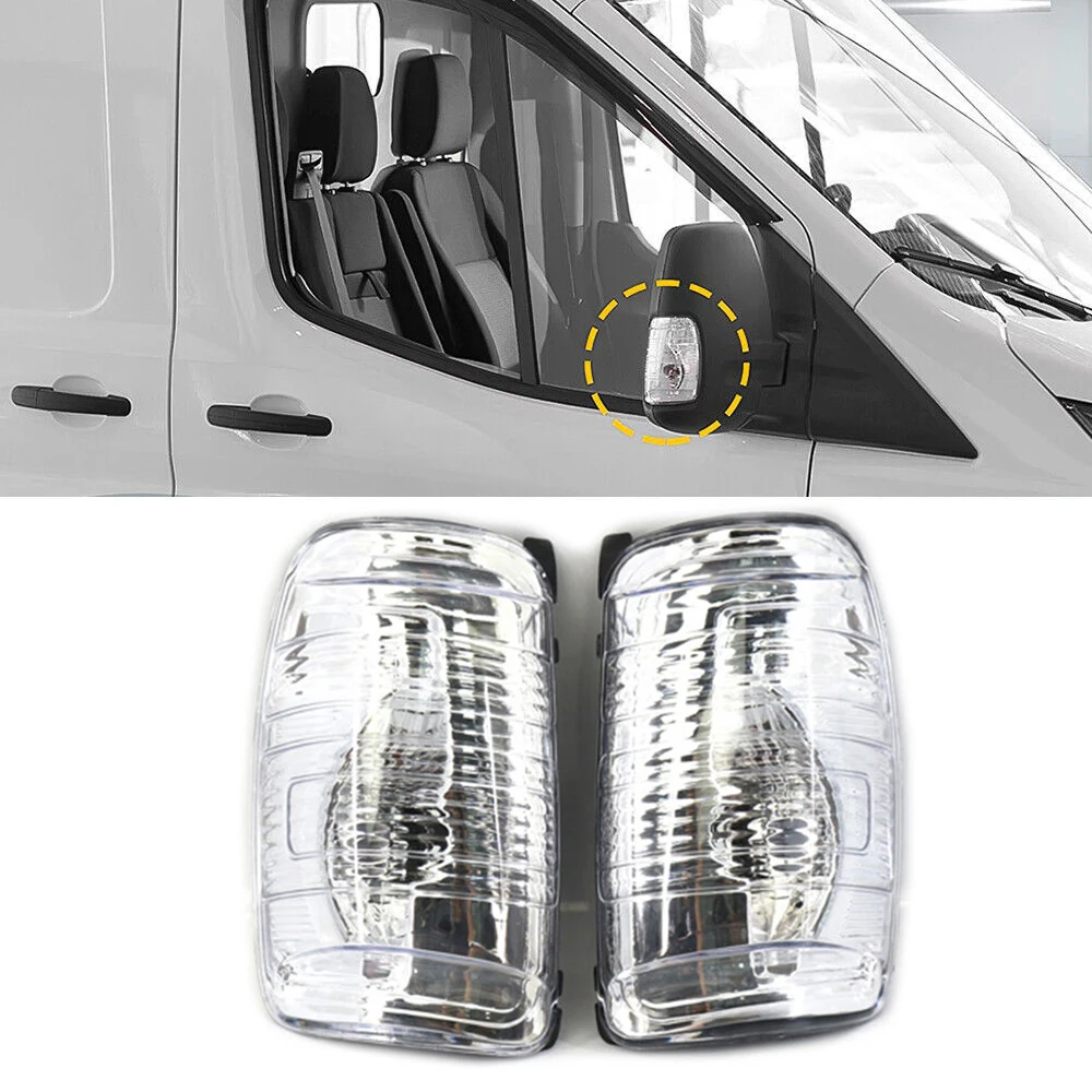 

Right/Left Side Mirror Turn Signal Light Reverse Mirror Light For Ford Transit 150 250 350HD 2015-2022 BK3113B382AB 1847387