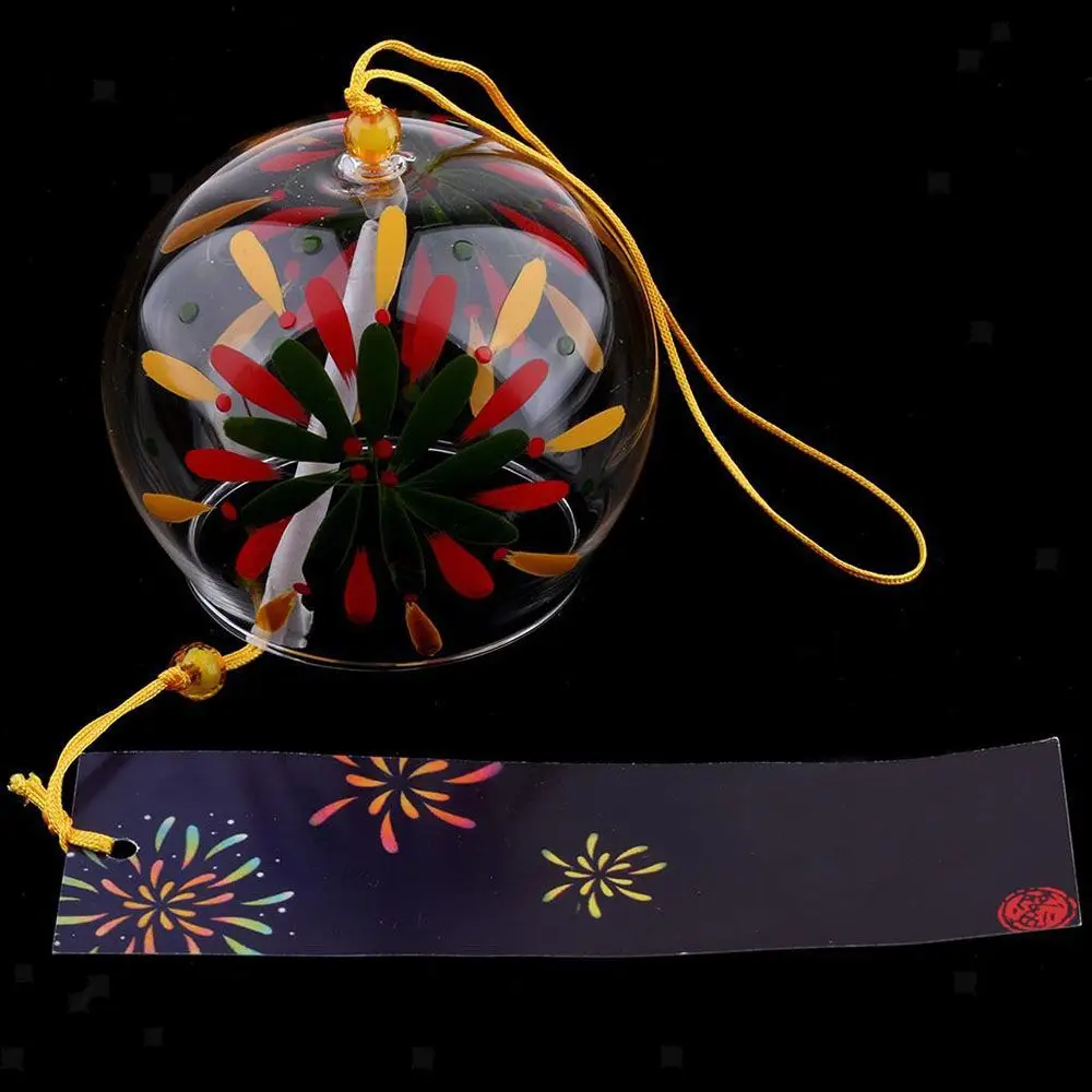 Windglocke Japan Windspiele Handgefertigte Glas-Furin-Glocken für Spa, Küche, Büro, japanische Raumdekoration für Heimdekoration und Partys – Detail 4
