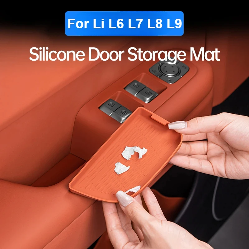 

For Li Lixiang L6 Car Silica Gel Door Inner Handle Door Bowl Storage Pad Leading Ideal L7 L8 L9 Anti-scratch Protection Mat