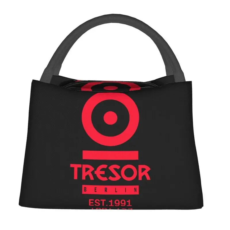 Nightclub Music Tresor Berlin Logo Thermal Insulated Lunch Bag Women Resuable Lunch Tote Work Travel Multifunction Meal Food Box