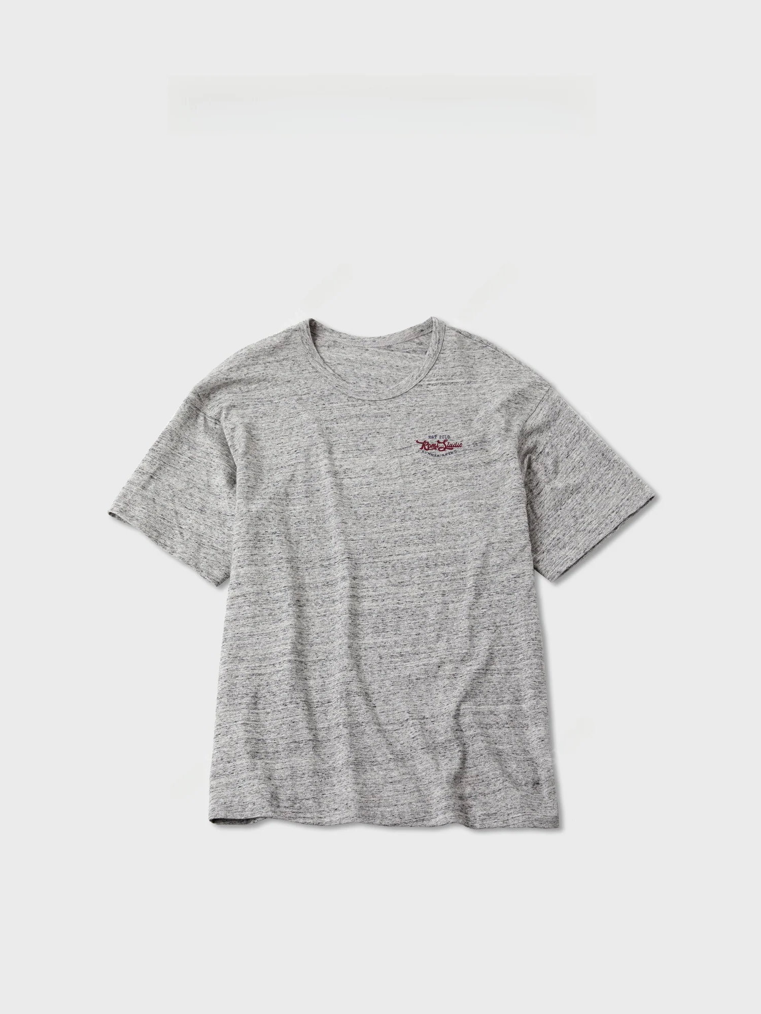 

Romi Studio Vintage Sle Wool Blend Soft Drapey ort Sve T-irt Comfortable Fit round Ne Cotton Wool Blend Top