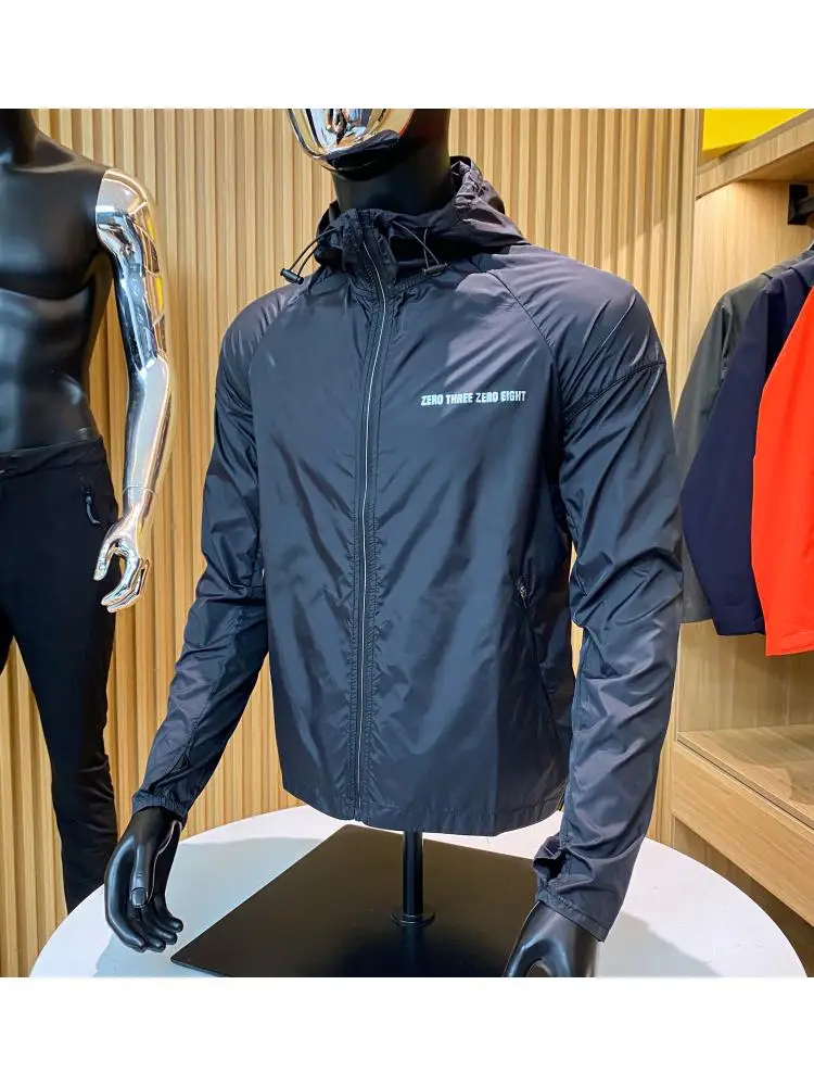 

Легкая дышащая уличная одежда с капюшоном для мужчин и женщин, весна-лето, модная молодежная куртка на молнии C...