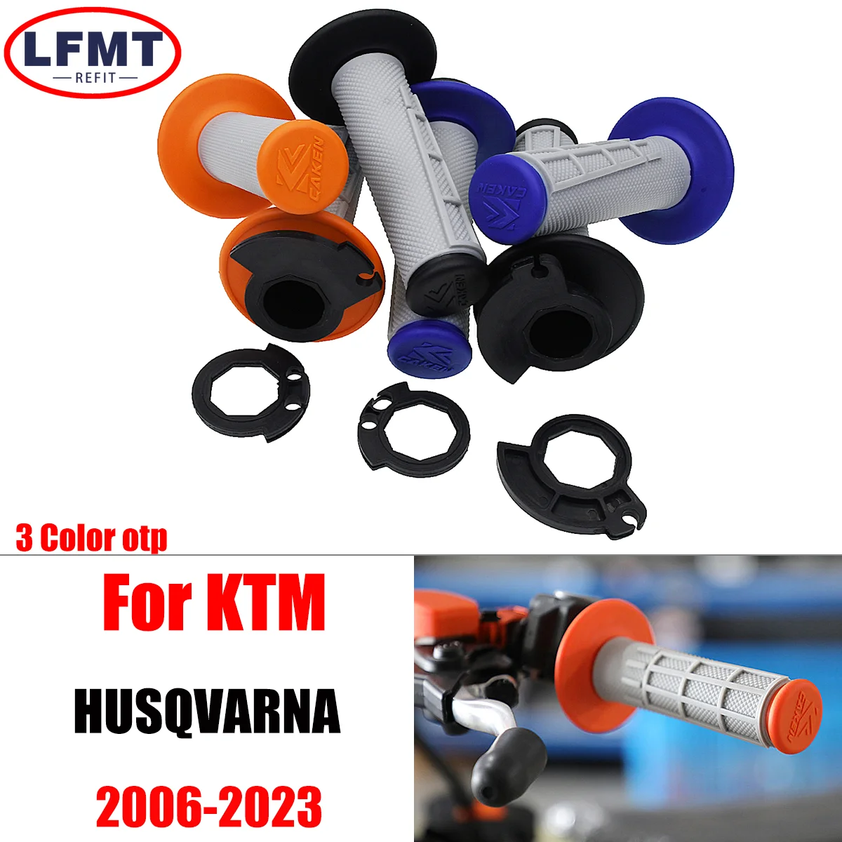 

2006-2023 Motorcycle Handlebar Lock-on Grips For KTM XCF SXF EXCF XCFW SXR EXC For Husqvarna TC FC FX TE TX 250 300 350 450 500