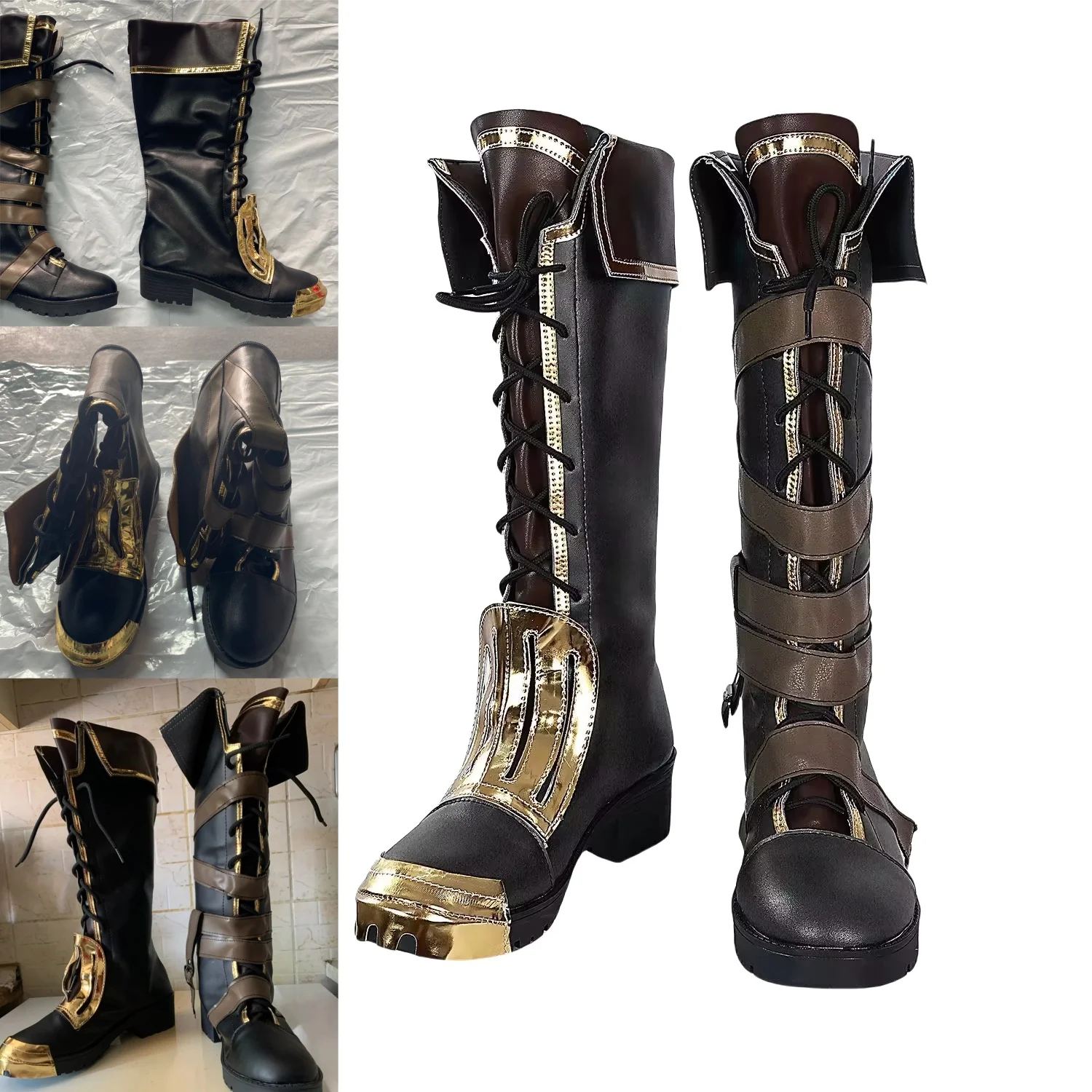Juego Arcane VI zapatos de Cosplay botas de Carnaval de Halloween accesorios de Cosplay